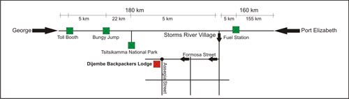 Storms River Directions Map